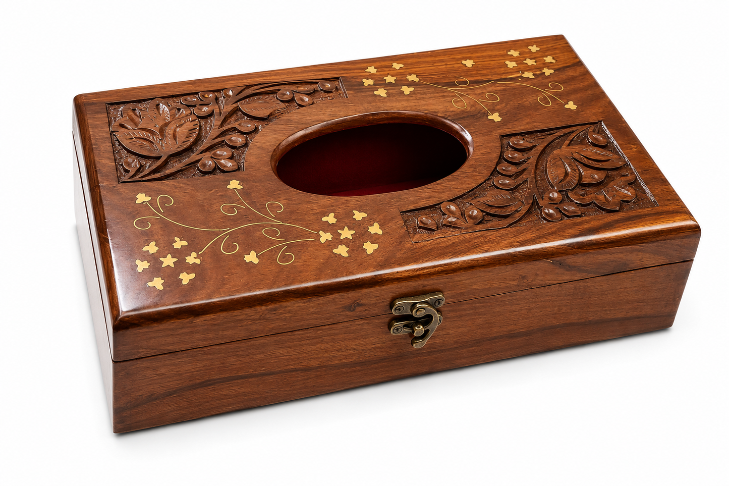 Handcrafted Wooden Tissue Box