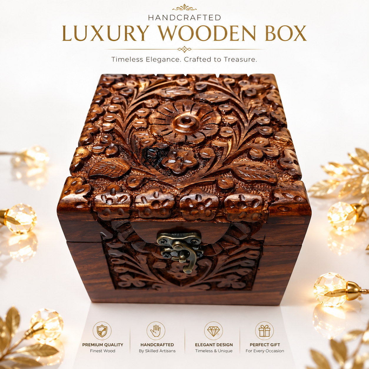 Handcrafted Wooden Keepsake Box (Copy)