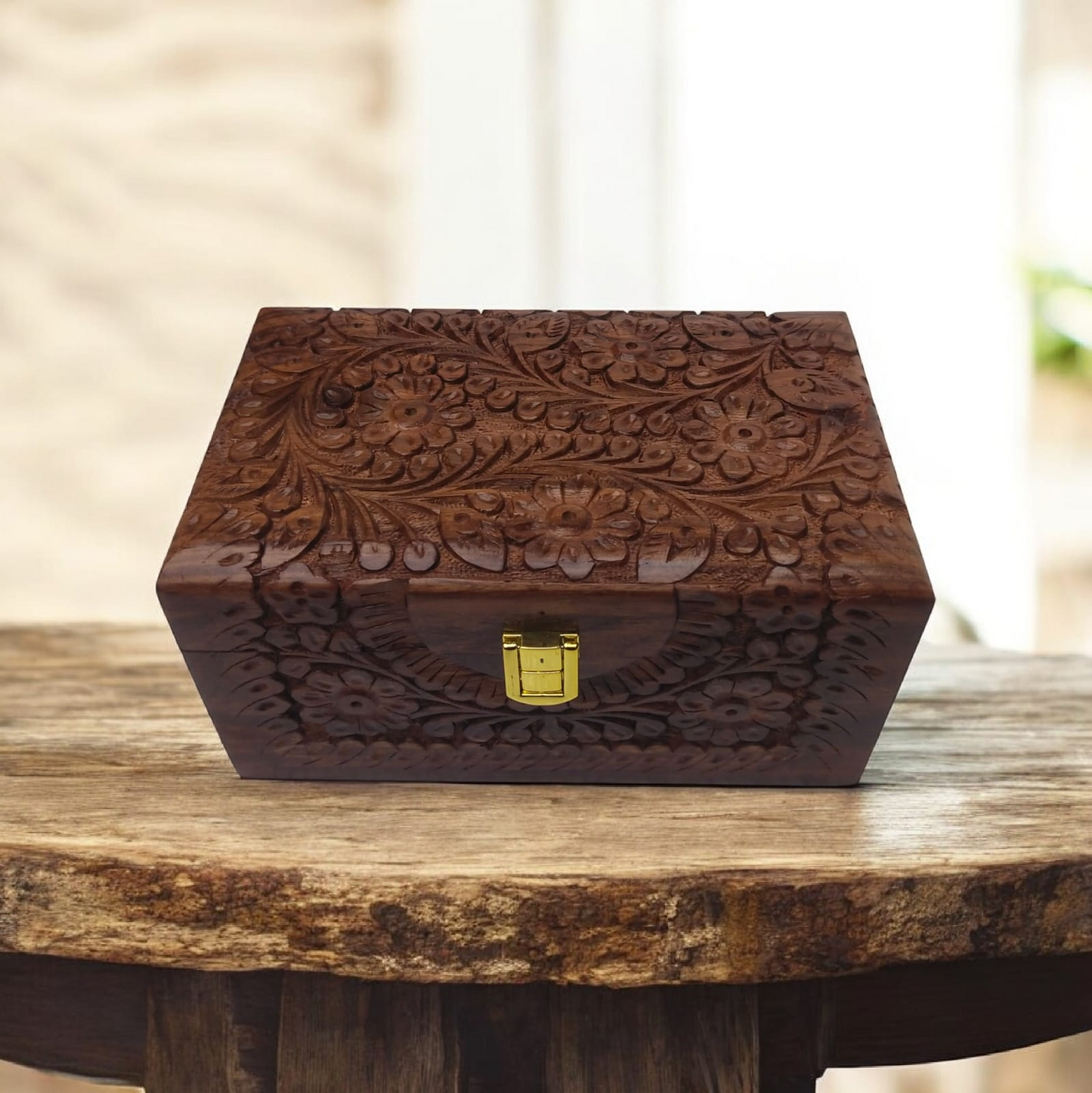 Handcrafted Wooden Jewelry & Keepsake Box