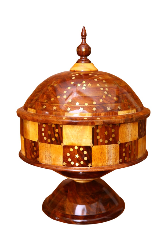 Handcrafted Wooden Roti Hot Pot – Premium Insulated Bread Keeper with Lid for Kitchen & Dining