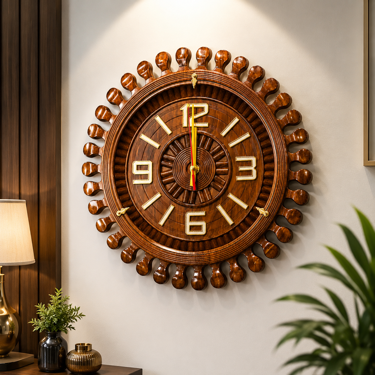 Handmade Wooden Wall Clock
