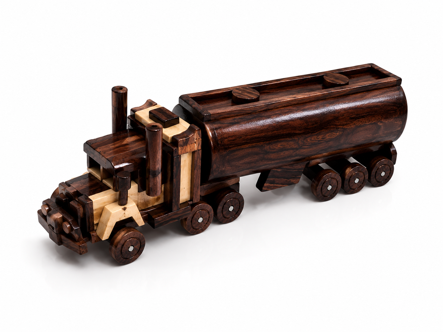 Premium Handcrafted Wooden Tanker Truck – Luxury Wooden Home Décor