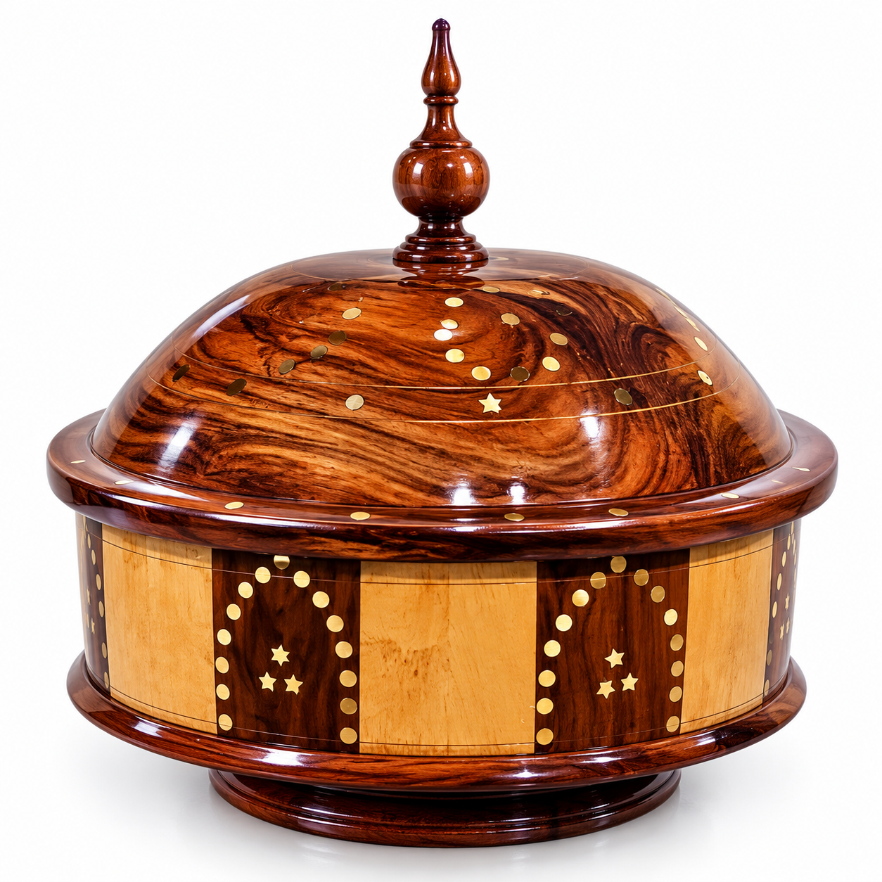 Handcrafted Wooden Roti Hot Pot – Premium Insulated Bread Keeper with Lid for Kitchen & Dining