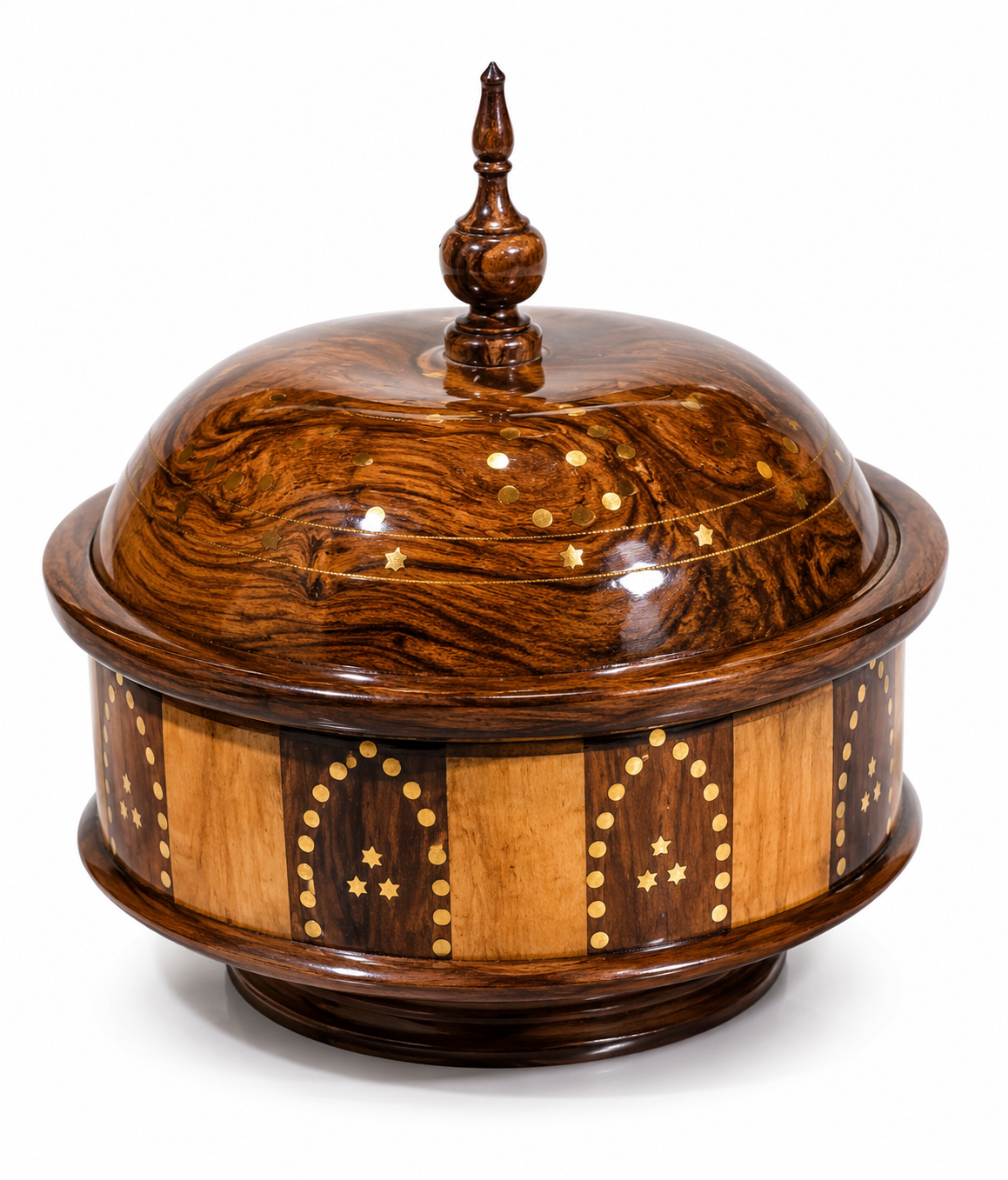 Handcrafted Wooden Roti Hot Pot – Premium Insulated Bread Keeper with Lid for Kitchen & Dining