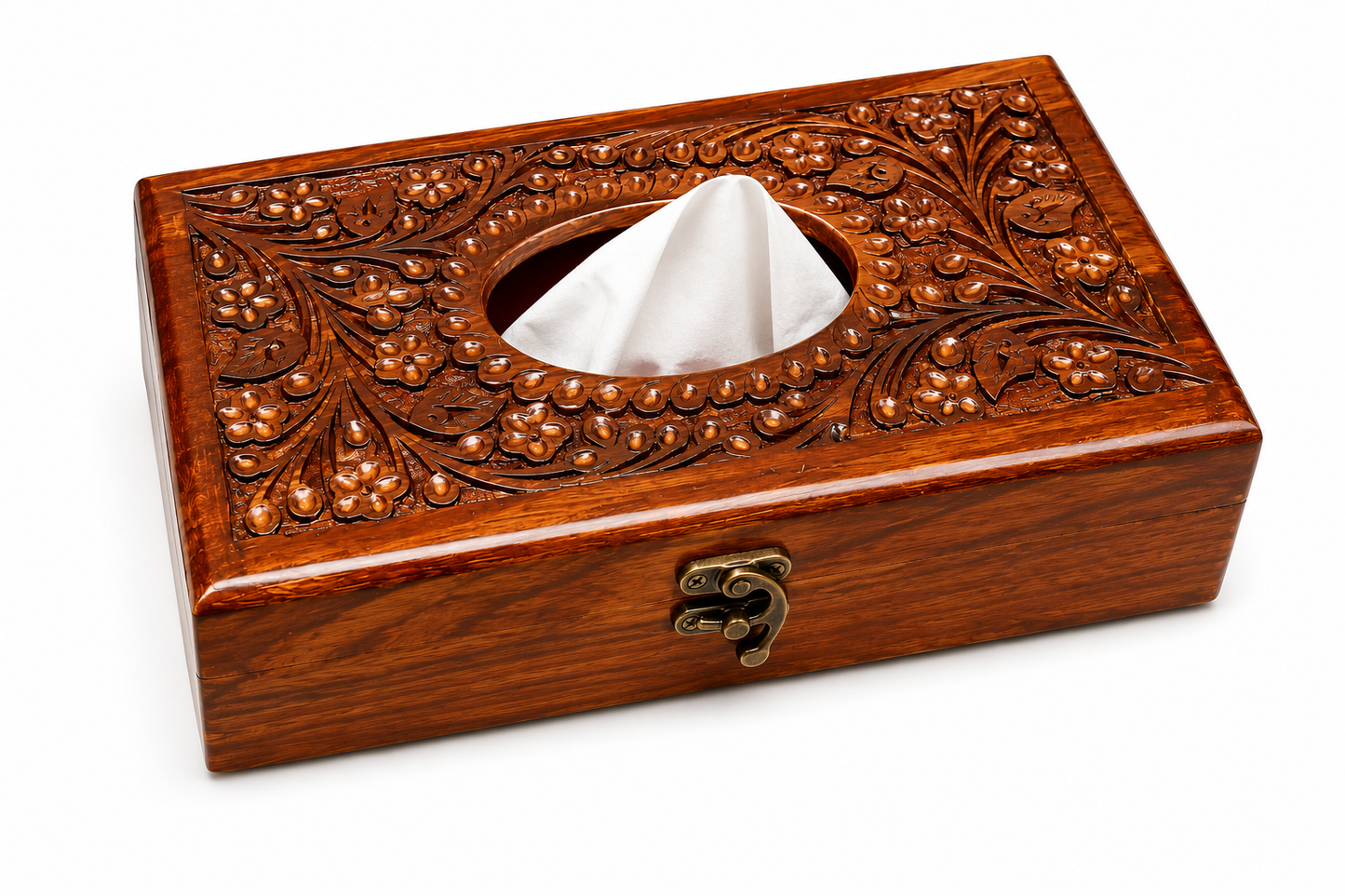 Handcrafted Wooden Tissue Box