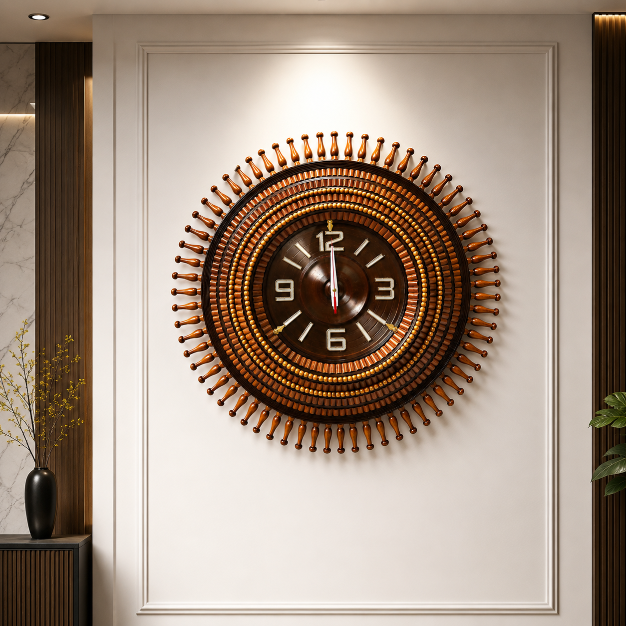Handmade Wooden Wall Clock