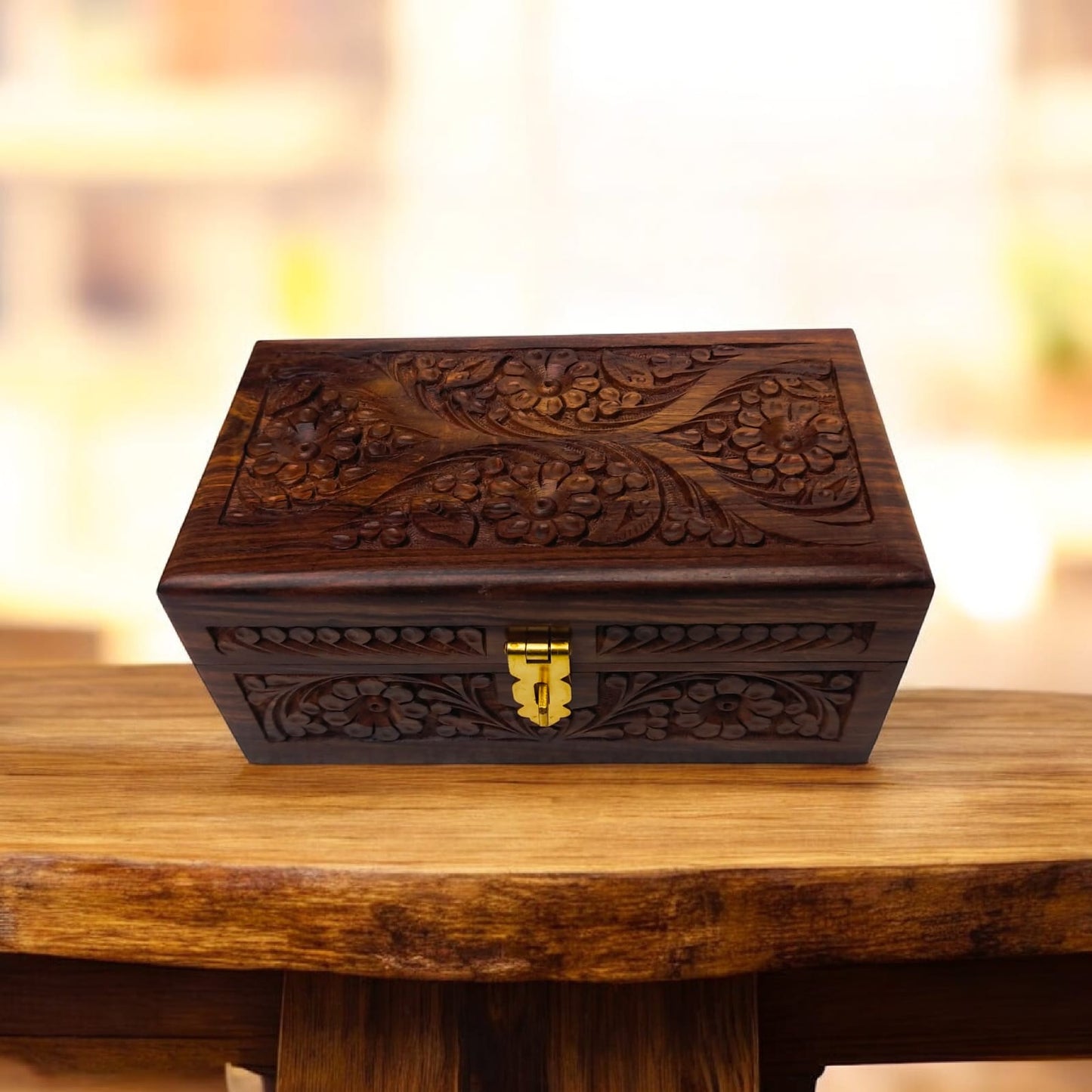 Premium Handcrafted Wooden Keepsake & Jewelry Box