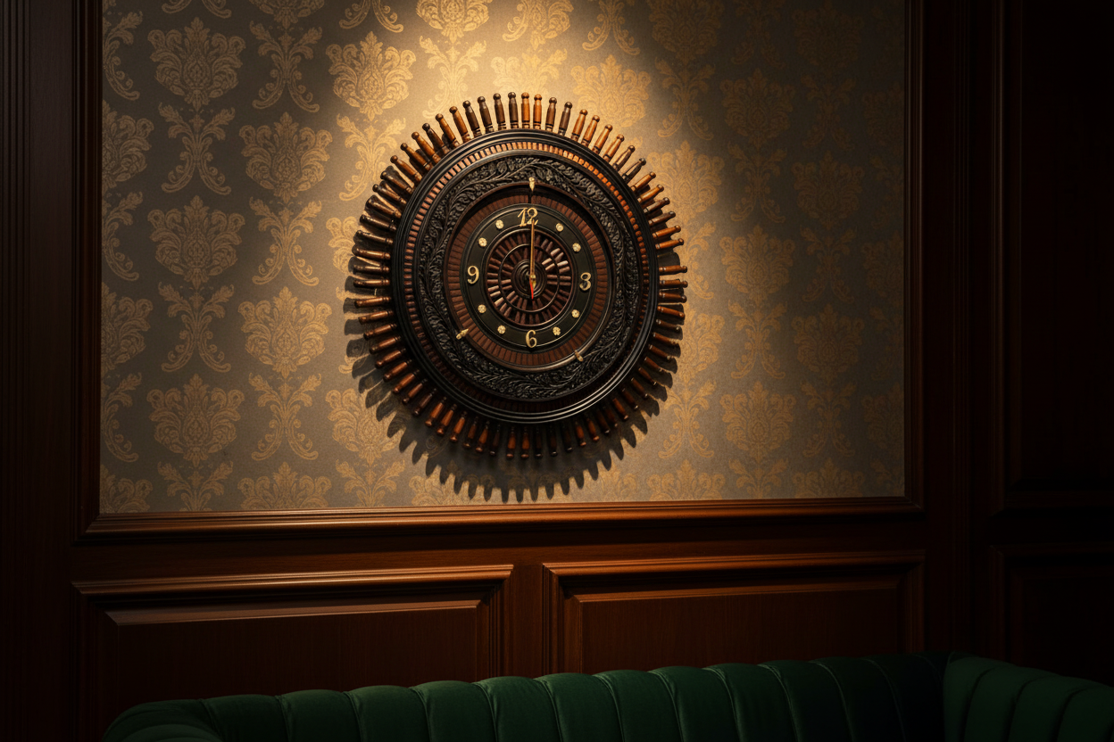 Luxury Hand-Carved Wooden Wall Clock | Premium Decorative Wooden Clock for Home & Office (Copy)