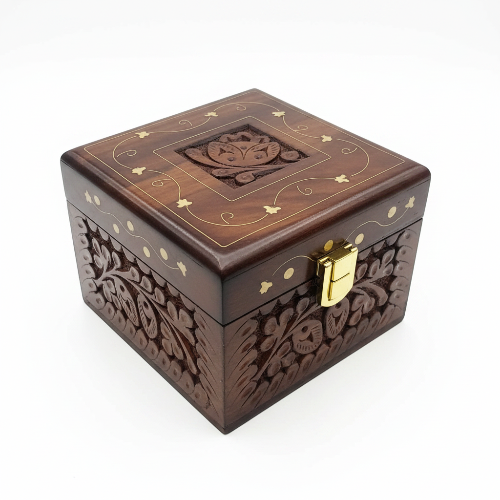 Handcrafted Wooden Keepsake Box
